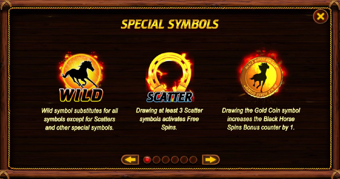 Black Horse slot спец символы