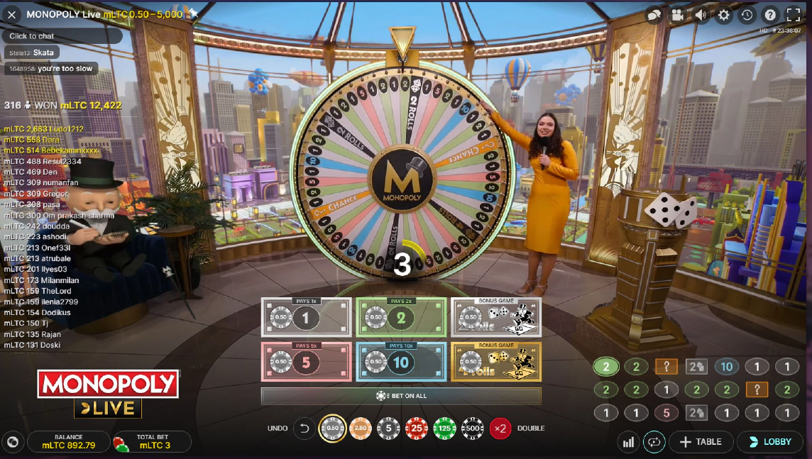 1win Monopoly casino